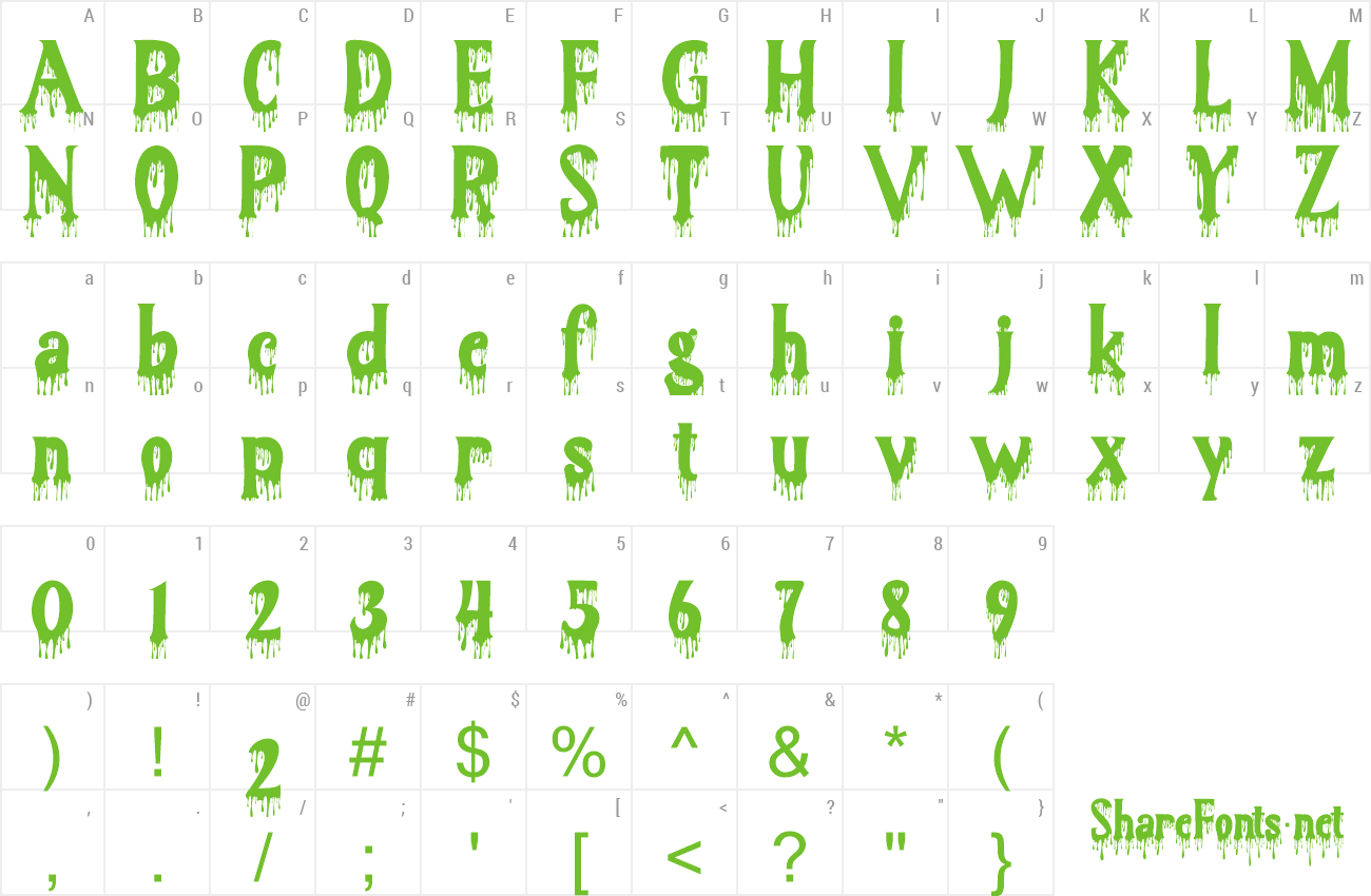 Font Blood Hunter preview